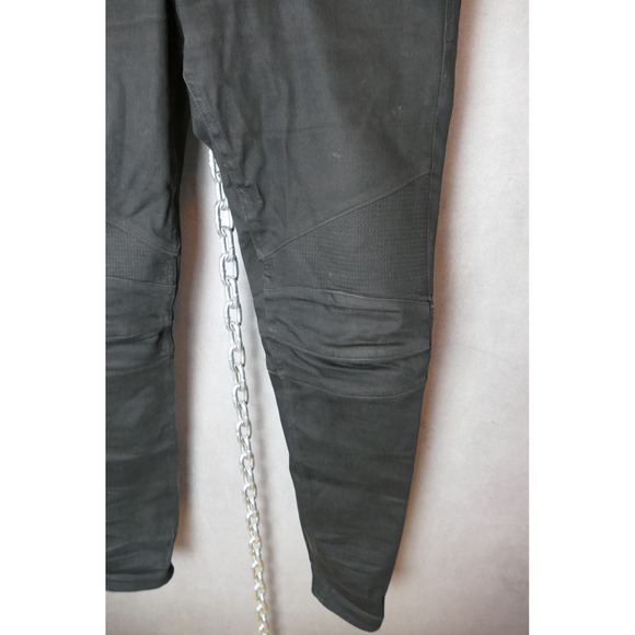 Hudson Blinder Biker Moto Jean Black Slim Fit Jeans 36x34 Moto Style Denim Pants - Picture 5 of 13